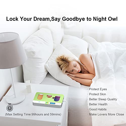 Image of ySky Portable Phone Timer Lock Box for iPhone and Android Phones, Self-Control Timer Phone Locker to Help Kids,Students, Adults Focus Back,Prevent Excessive Games, Mobile Phone Addiction(Green)