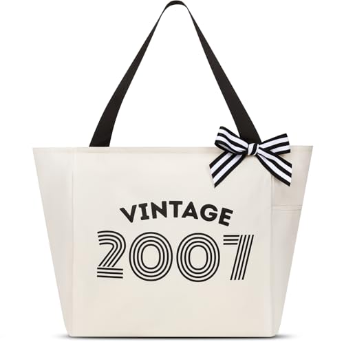 Image of Vavabox 40th Birthday Gifts Women, Unique 40 Years Old Tote Bag, Vintage 1986 Handbag Gifts for Women Mom Wife Friend