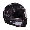 Royal Enfield AIR-X 1901 Full Face Helmet | Certification: ISI & DOT | High Impact Grade ABS Shell |Multipore Ventilation System | Aerodynamic Design with Aggressive Styling | Black (L) 60 CM