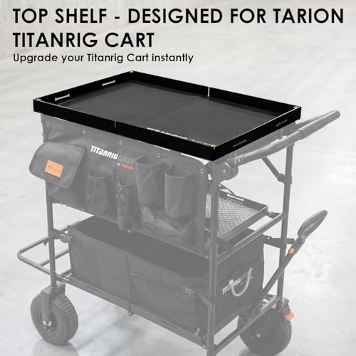 Image of TARION Foldable Top Shelf Workstation with Mouse Pad for Titanrig Cart