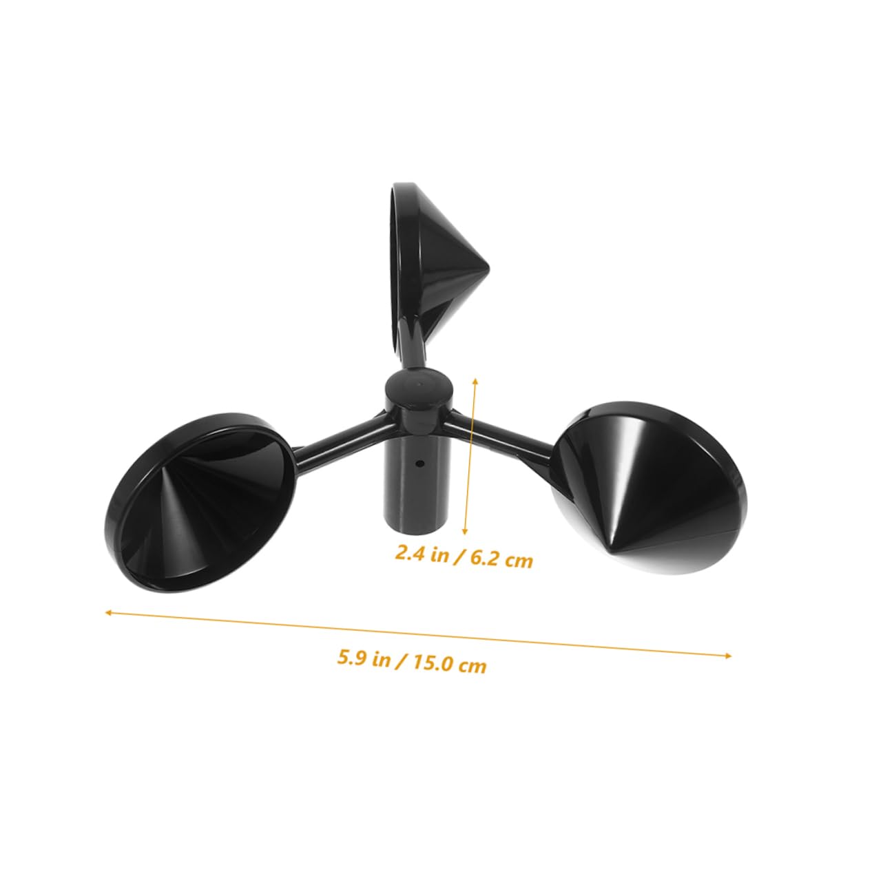 VANZACK 3pcs Wind Speed Sensor Cup Anemometer Casing Wind Measurement Tool Easy Installation Secure Environment for Sensors