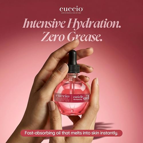 Image of Cuccio Naturale Pomegranate & Fig Revitalizing Cuticle Oil, Lightweight Fast-Absorbing Hydrating Nail & Cuticle Conditioner, Cold-Pressed Oils + Vitamin E, 2.30 Fl Oz