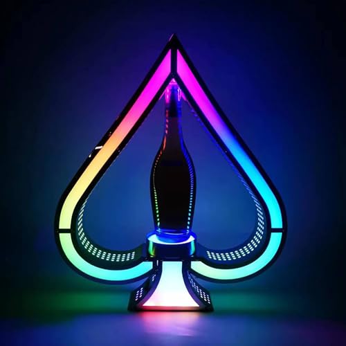Soporte LED para botellas, multicolor, base acrílica miniatura 2
