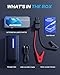 AUTOONE M4 Jump Starter 7500A Car Battery Jumper Starter Portable, 12V Jump Pack (All Gas/12L Diesel) Jump Box for Car Battery with Built-in Booster, Storage Case, LED Light, Jumper Cables