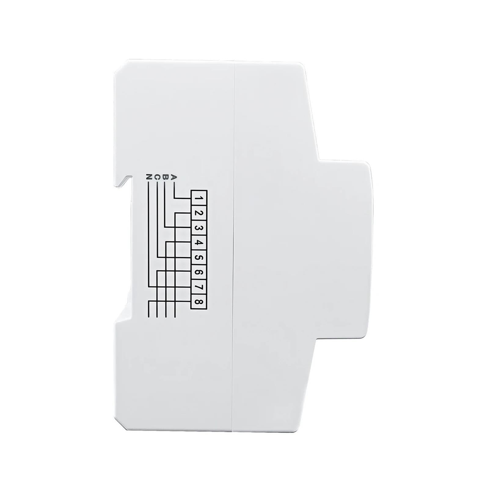 10(100) A 3 * 220V/380V 3 * 120V/207V 50Hz 60Hz trifásico carril DIN KWH vatios hora medidor de energía de carril DIN LCD(3X230V 100A)