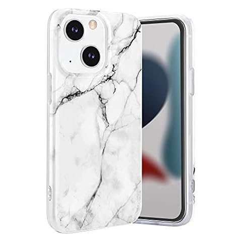 KEXAAR iPhone 14 Cute Case with Marble Design Cover