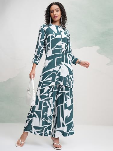 Image of Vishudh Women's Co-ord Set | Trendy Matching Set for Casual & Chic Looks | Stylish Top & Bottom Co-ord for Women