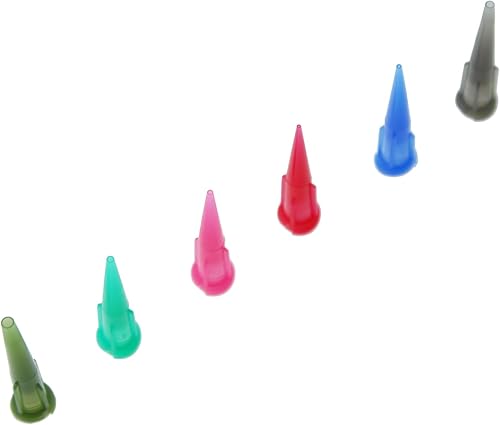 Miniatura 3 de TAODAN 120 agujas cónicas de plástico con extremo romo, dispensador de líquidos, aguja de llenado de punta de jeringa Luer, para aplicador de aceite