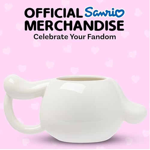 Image of Silver Buffalo Sanrio Hello Kitty and Cinnamoroll, 3D Sculpted Mug, 20oz