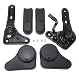 NDNCZDHC Seat Back Hinge Recliner 0 to 150 Deg Cold Rolled Steel Seat Angle Adjuster Handle for RV Trailer Truck