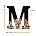will's Metal Wine Cork Holder - Letters A to Z | Modern Housewarming Gift, Home Bar Decor Wine Gift, Wine Bar Decor, Black 12in (M)