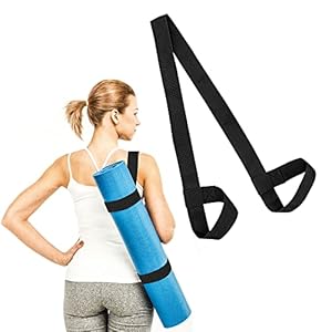 Yoga Mat Carry Strap – Conveniently Carry Your Yoga Mat Anywhere with Cotton Yoga Mat Strap – Multipurpose Lightweight Adjustable Loops for all Mat Sizes and Easy to Use Yoga Mat Sling and Holder