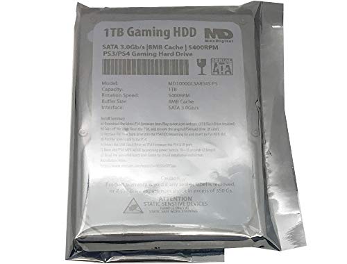 Image of MaxDigitalData (MD1000GLSA854-PS) 1TB 5400RPM 8MB Cache (9.5mm) SATA 3.0Gb /s 2.5 inch Gaming Hard Drive (for PS3 /PS4) - 2 Year Warranty