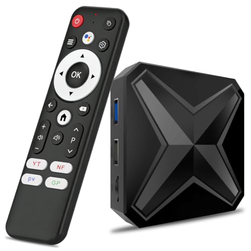 Boitier Android TV, LEFFOT 4K UHD Android 14 TV Box 2026, 2Go RAM 16Go...