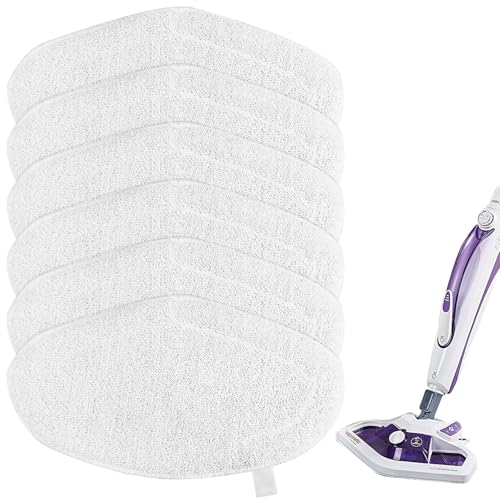 6 Vadrouilles de Rechange Lavables pour Polti Vaporetto Brosse Vaporforce PAEU0332, Lingettes Reutilisable Pour Brosse PAEU0332 Polti Vaporetto