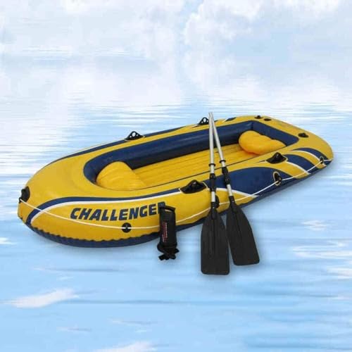 Bateau de pêche gonflable robuste ELzEy avec rames de qualité - 3