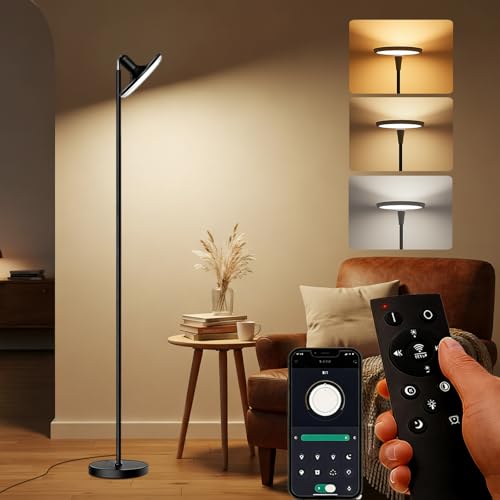Lampadaire à intensité variable contre la fatigue visuelle télécommande salon
