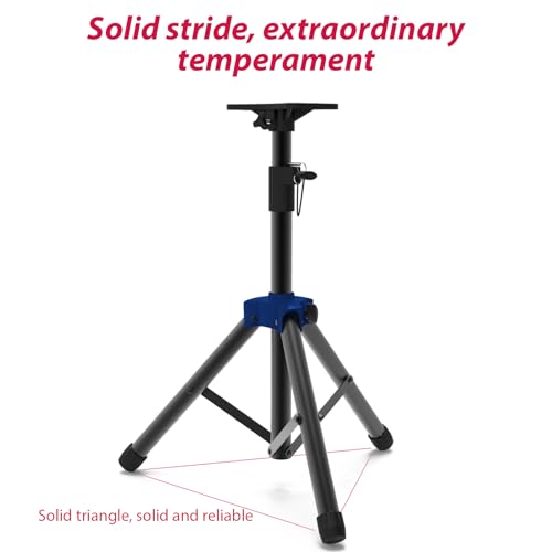 Soporte para altavoz monitor de estudio con trípode telescópico y base triangular 3