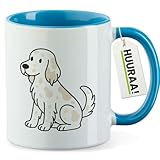 Tazza preferita colorata: questa Setter inglese La tazza per la colazione porta colore nella vita di tutti i giorni o in ufficio e può essere regalata come simpatico souvenir.