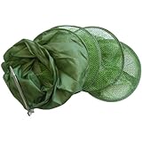 HOMOBABE Fischernetz Faltbar mit Robustem Edelstahlrahmen und Praktischem...