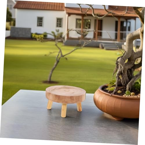 Support pour pots de fleurs stand d'artisanat deco maison en bois - 8