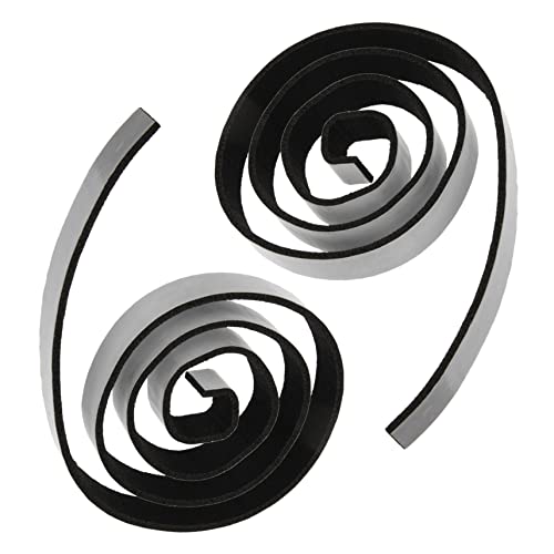 HOMSFOU 黒フェルト製ロッキングチェアソファ用床保護パッド 2ロール入り 滑り止め機能付き家具の傷防止インテリア装