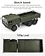 OnundOn RC LKW Ferngesteuert 1:16 Fernbedienung Auto Modell Militär Spielzeug RC Army Truck 2,4G 6WD Q64 Simulation Transporter Ferngesteuerter LKW LASTWAGEN Grün
