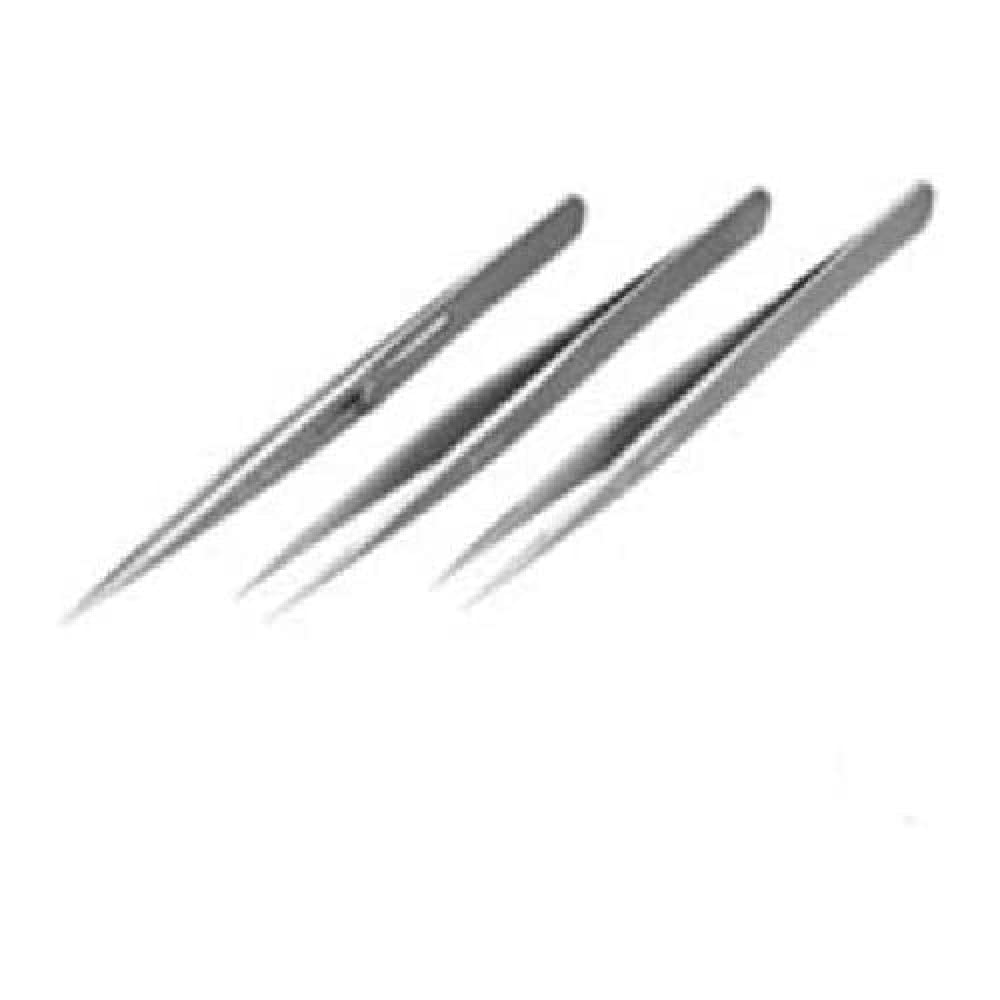 Neolab 2 – 1039 Pinzetta, dritta, molto fine, punta in nickel, 120 mm, in acciaio inox