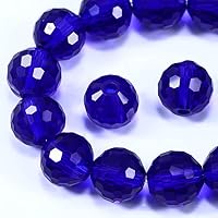 Dowarm 100 Perline In Vetro Cristallo 8 Mm – Sfaccettate Trasparenti Per Creazione Gioielli, Bracciali, Campanelli A Vento E Distanziatori #5003