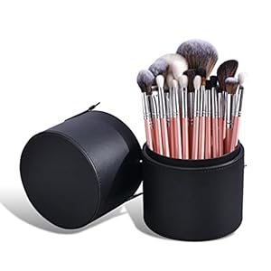 24 Makeup Brush Set Wooden Handle Full Set Loose Brush Multifunctional Beauty Tools Brush Pack(Color:D)