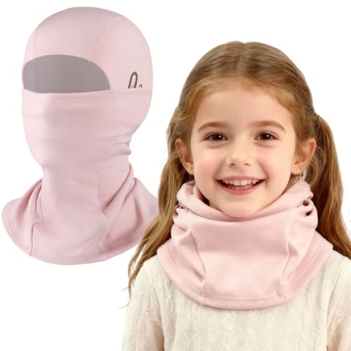 Image of Kids Balaclava Ski Mask for Skiing Cycling, Cold Weather Neck Warmer Windproof Thermal Face Mask for Boys /Girls