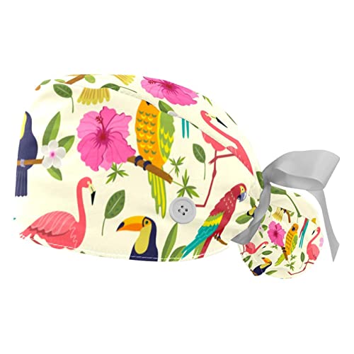 Chapeaux bouffants JDEZ 2PCS avec bandeau anti-transpiration ajustable pour homme et femme