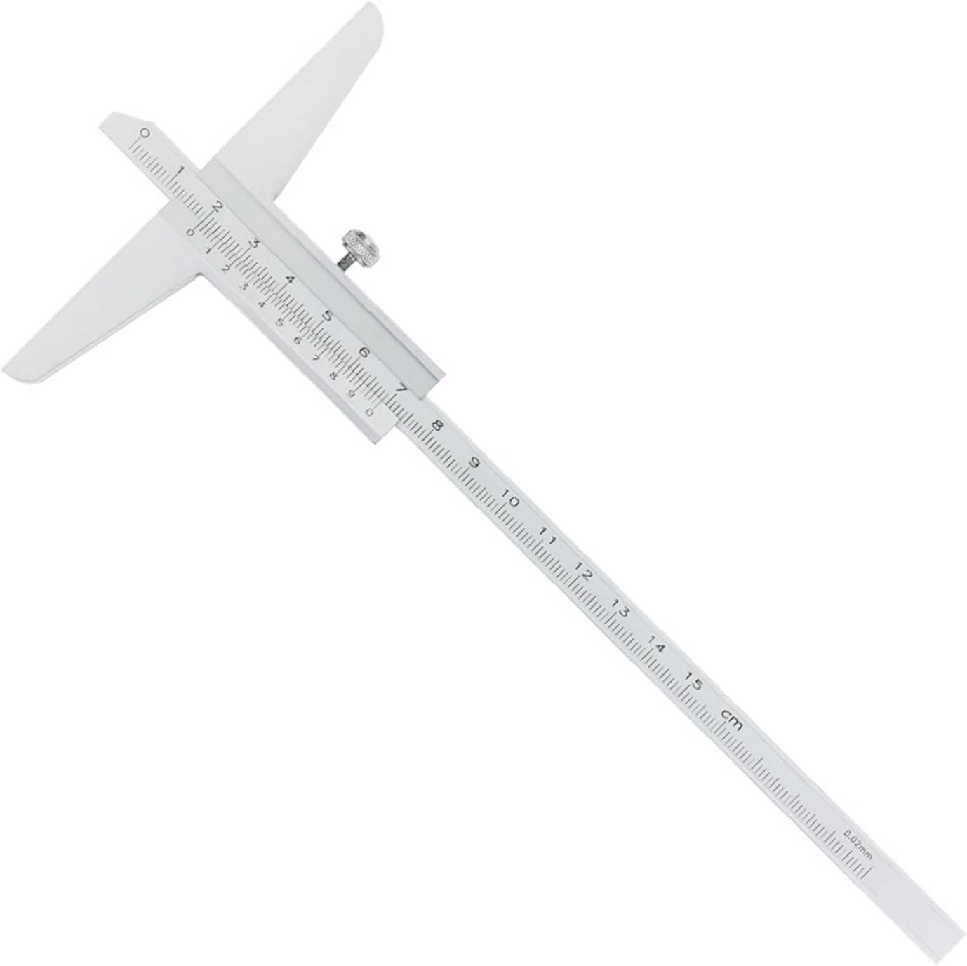 Depth Gauge Vernier Caliper Metal Calipers Woodworking Tools Caliber Measuring Tool Steel Gauges Depth Measurement 150/200/300Mm,Depth Caliper 0-200