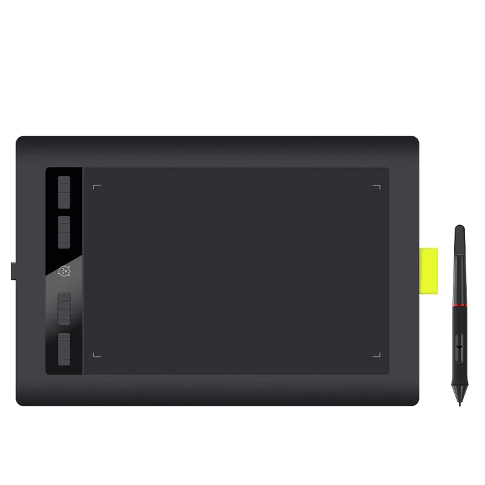 Tavoletta grafica con stilo senza batteria + funzione di inclinazione + sensibilità alla pressione 8192 + tavoletta con penna con 8 tasti di scelta rapida per principianti