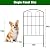 CADUKE 28 Pack Garden Fence Border, 24in(H) x 30ft(L) Metal Garden Fence, Rustproof No Dig Landscape Fence Panels, Arched Wire Flower Bed Fence, Animal Barrier for Dog Rabbit Yard Patio