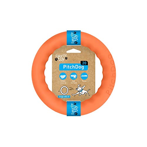 Coperani | Hundering | Hundespielzeug | Wurfspielzeug | 200 mm | Orange | Apportieren | Robust | Langlebig | Hochwertig