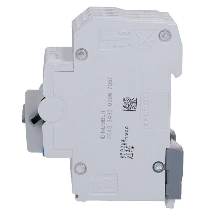 HAGER ADZ316D FI/LS-Schutzschalter kompaktes Gerät wie 3x Einzel FI/LS, 3x 1-polig B16A, integrierter FI-Schutzschalter 30mA, Einzelabsicherung und nur 71mm Breite 4TE