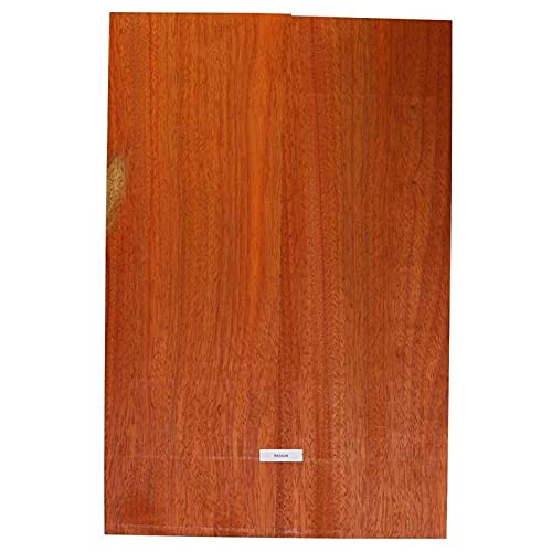 Miniatura 3 de Exotic Wood Zone  África Padauk Guitarra EléctricaBajo Musical Luthier Tonewood Cuerpo Blanks  21" x 14" x 1-34" - Pegado cepillado (3 piezas)