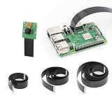 Raspberry Pi Camera Cable, iUniker 15 Pin Ribbon Flat Cable, Pi Camera Flex Cable, Flex CSI Cable 50cm/1m/2m for Raspberry Pi 3B+, 3B, 2B (Not for Pi Zero)