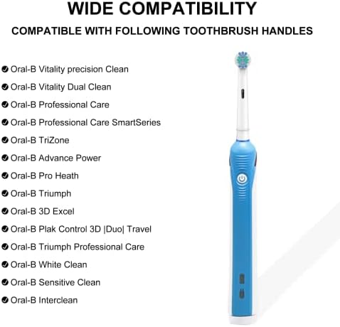 Toothbrush Heads for Oral B, 4 Pack Professional Electric Toothbrush Replacement Heads Medium Soft Dupont Bristles Replacement Toothbrush Heads Precision Clean Brush Heads Refills - 5
