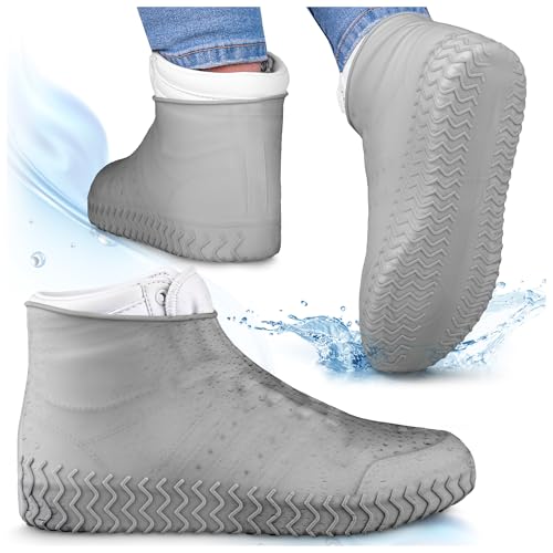 SULPO Schuhüberzieher wasserdicht - Regenschutz Schuhe - Überzieher Schuhe - Regenüberzieher Schuhe - Überschuhe Wasserdicht - Wiederverwendbare Schuhüberzieher - Regenschutz Fahrrad -M -Grau SULPO Schuhüberzieher wasserdicht - Regenschutz Schuhe - Überzieher Schuhe - Regenüberzieher Schuhe - Überschuhe Wasserdicht - Wiederverwendbare Schuhüberzieher - Regenschutz Fahrrad -M -Grau