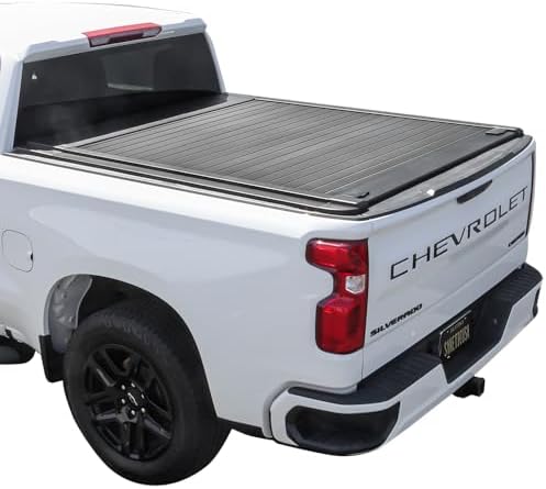 Syneticusa MB Retractable Tonneau Cover fit 2007-2026 Silverado/S...