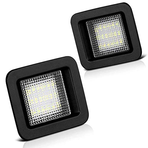 S SIZVER Super-Bright LED Replacement 18 SMD License Plate Lights Kit Compatible with F-150