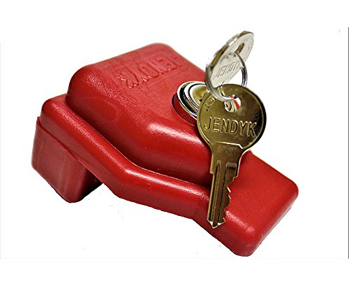 Seguridad, Outdoors JENDYK Glad-KA - Candado de Mano de plástico Rojo (Llave Similar), 1 Paquete