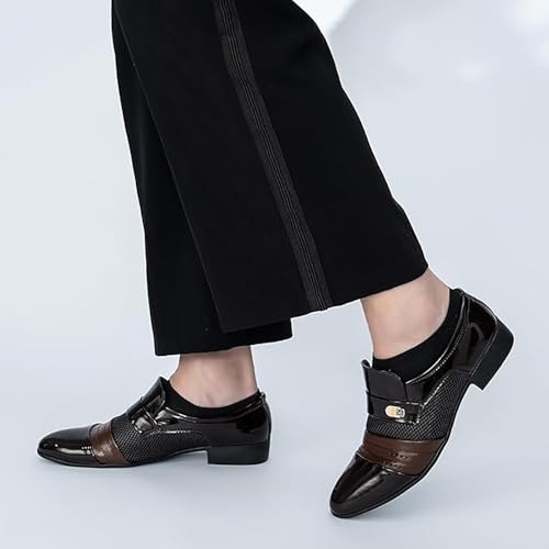Mocasines de cuero con parte superior perforada brogue y forro transpirable para hombre 6