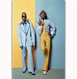 NOVELOVE Cuadro de Arte de pared Outkast Américain Hip Hop Rap Groupe De Chanteur Musique Posters Imprimer Peinture sur Toile sans Cadre 40 * 60cm
