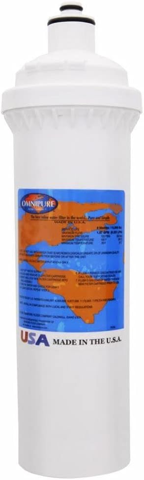 Omnipure Elf 1 ( ml-silver ) 12.5 " x4 "直径EシリーズElf 1ミクロンカー