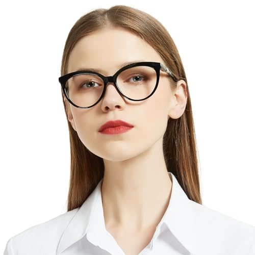 OCCI CHIARI Oversized 1.0 Reading Glasses for Women Round Readers Magnifying Eyeglasses(1.0 1.25 1.5 1.75 2.0 2.25 2.5 2.75 3.0 3.5)
