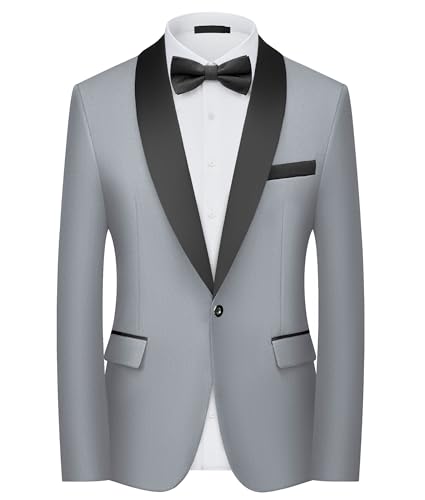 Veste de costume 1 bouton revers châle pour un style business raffiné