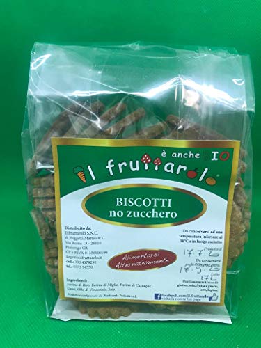  BISCOTTI DI RISO MIGLIO E CASTAGNA SENZA ZUCCHERO 300 GR